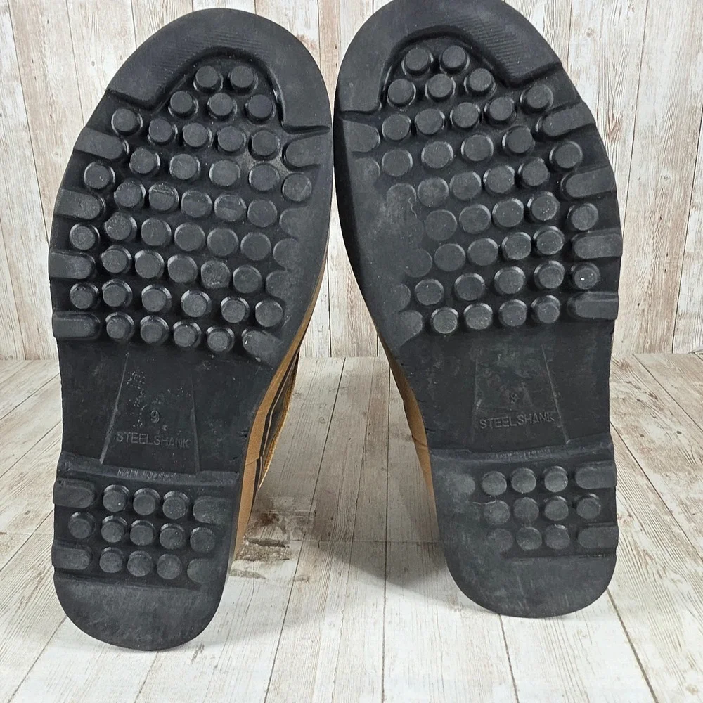 Northwest Territory Men Tan Leather Winter Snow Boots Steel Shank Size 9‎